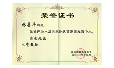 盡心盡力謀發(fā)展 盡職盡責(zé)為和諧--記縣政協(xié)常委、虹潤(rùn)公司董事長(zhǎng)林善平